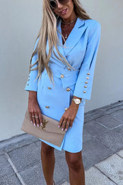 Believe In You Button Blazer Midi Dress