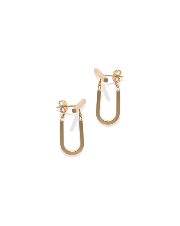 Gold Chain Link Earrings